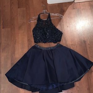 Two piece homecoming/prom dress